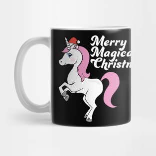 Merry Magical Christmas Unicorn Mug